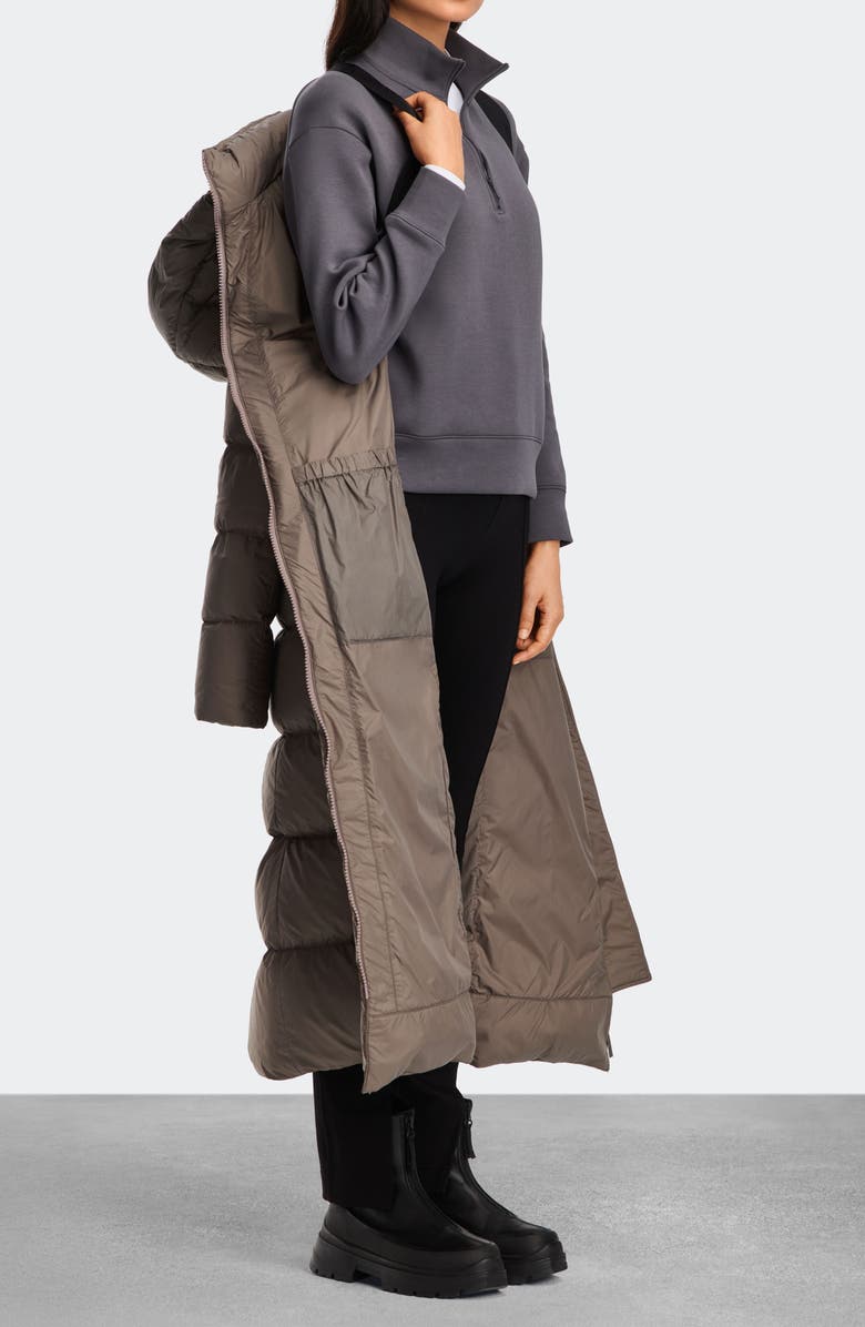 Canada Goose Mystique Tonal Label 750 Fill Power Down Long Puffer Coat, Alternate, color, Taupe Grey