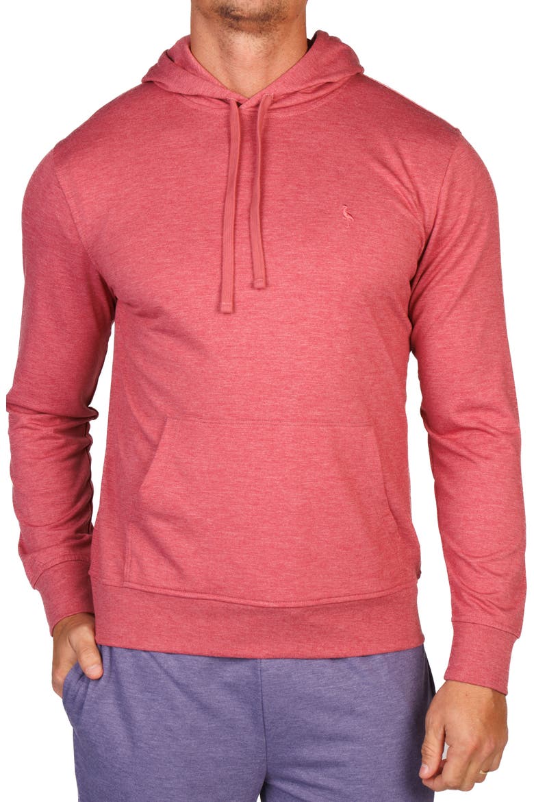 French Terry Hoodie, Alternate, color, SUNWASHED RED