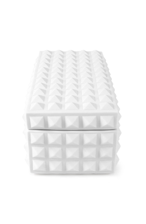 Jonathan Adler Charade Square Studded Box In White