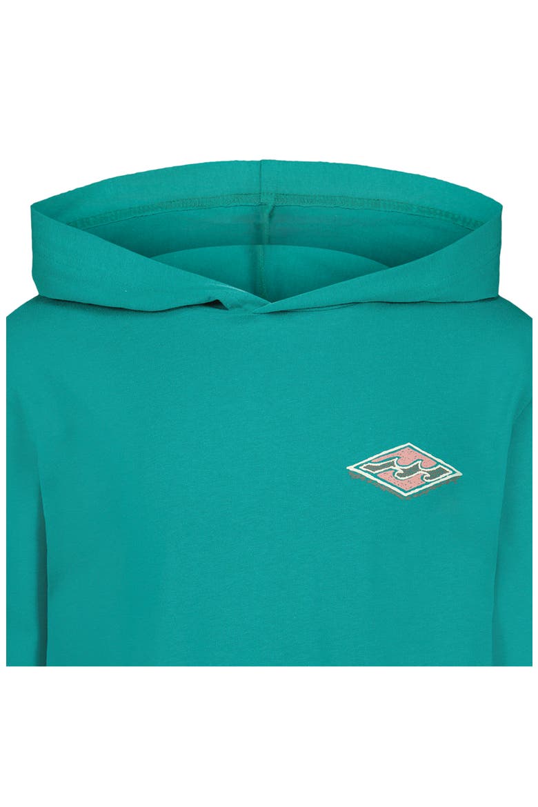 Kids' Heritage Arch Graphic Hoodie, Alternate, color, ULTRAMARINE GREEN