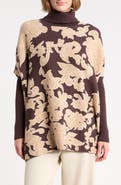 Joseph A Turtleneck Poncho Sweater