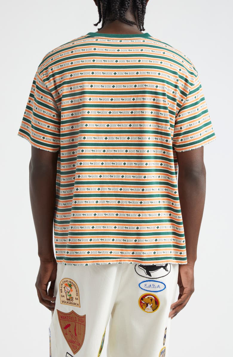 Bode Scottie Jacquard Boxy T-Shirt, Alternate, color, 