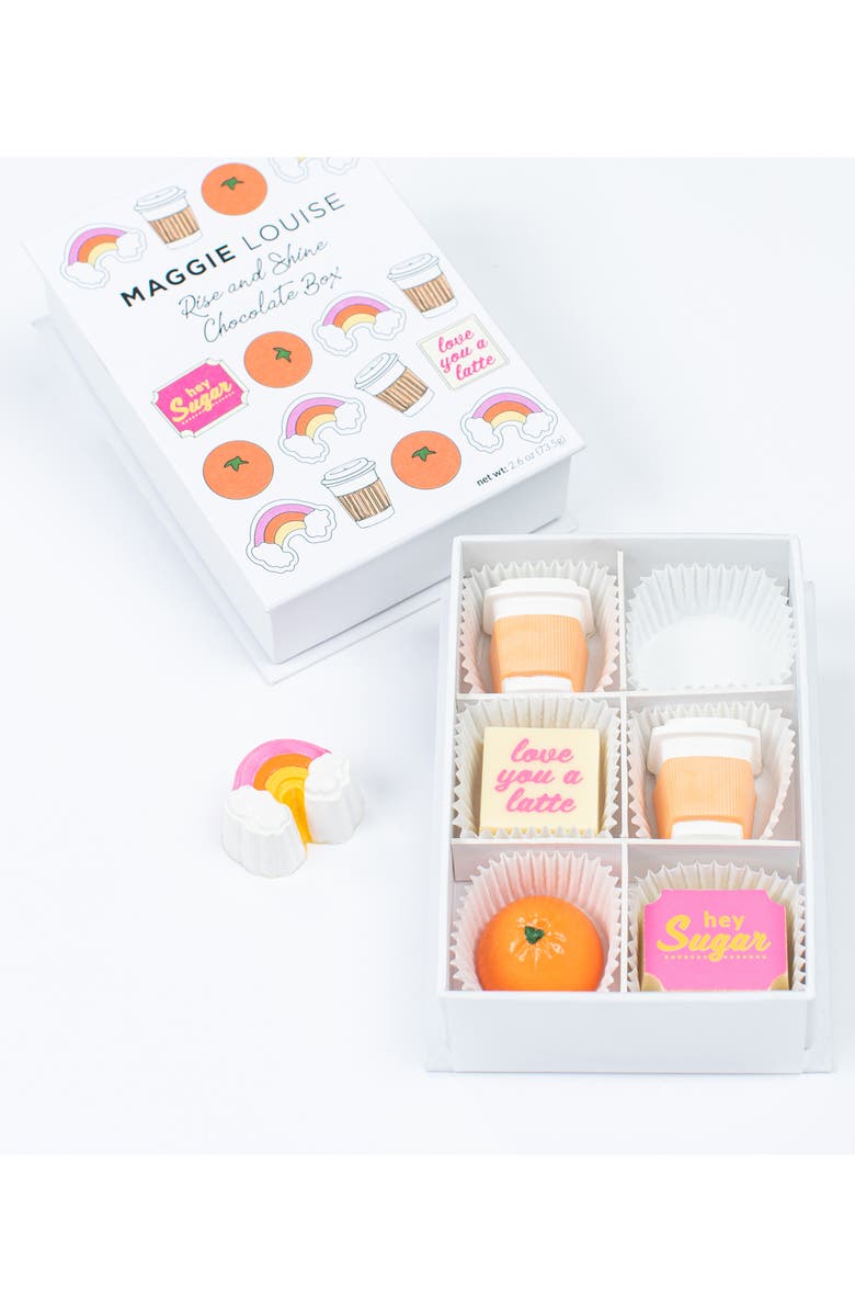 Maggie Louise Confections Rise and Shine 6-Piece Chocolates, Alternate, color, 