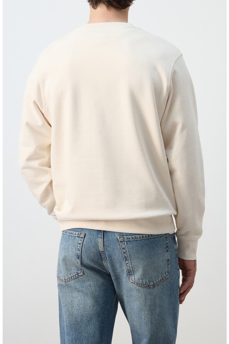Regular Fit Cotton Sweatshirt, Alternate, color, ECRU