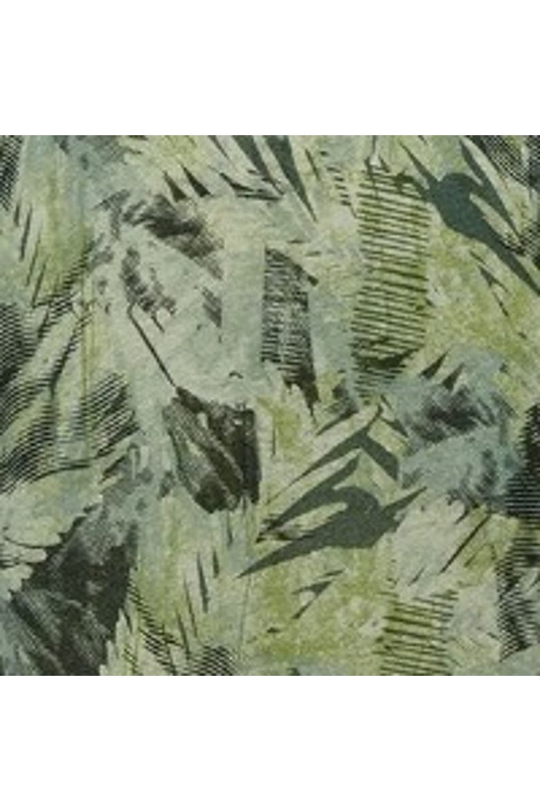 Linen Cotton Blend Button Back Dress, Alternate, color, LEAF PRINT