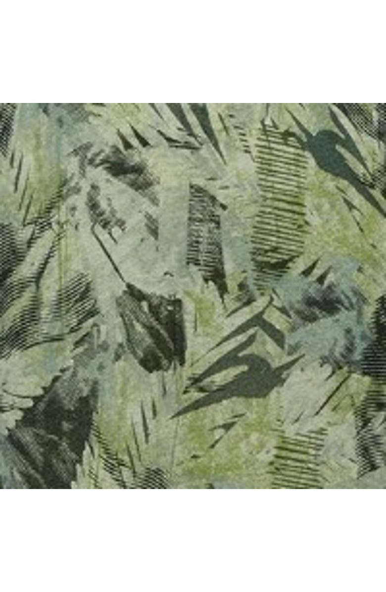 Celtic & Co. Linen Blend Button Back Midi Dress, Alternate, color, Leaf Print