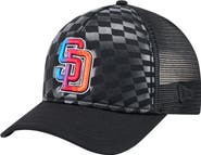 New Era Men's New Era Black San Diego Padres Gradient 9FORTY A-Frame M-Crown Trucker Adjustable Hat