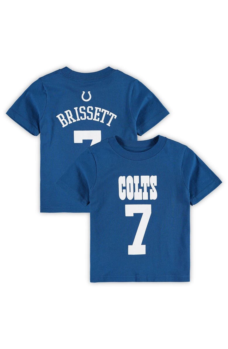 Outerstuff Toddler Jacoby Brissett Royal Indianapolis Colts Name & Number T-Shirt, Main, color,