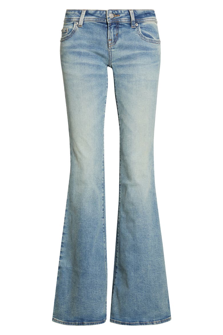 Alana Low Rise Flare Jeans, Alternate, color, MEDIUM INDIGO