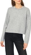 CeCe Rhinestone Neckline Sweater