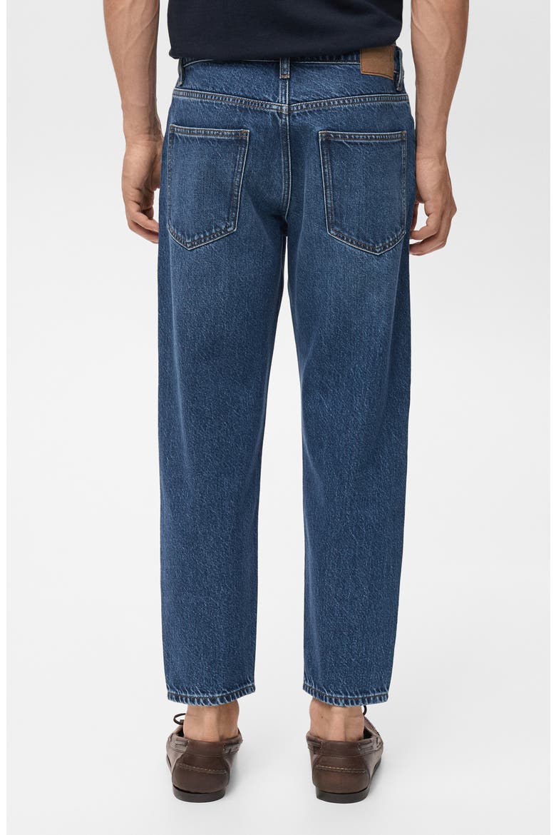 Crop Tapered Jeans, Alternate, color, DARK BLUE