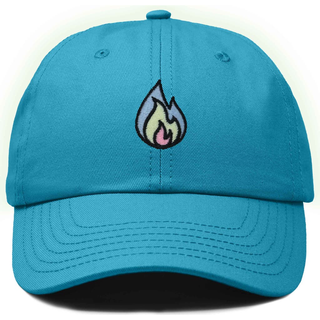 Dalix Fire Dad Hat In Teal