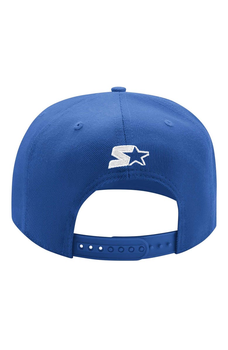 STARTER Men's Starter Red/Blue New York Rangers Logo Two-Tone Snapback Hat, Alternate, color, Red