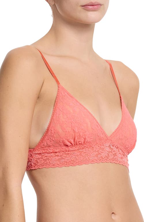 Hanky Panky Animal Max Lace Padded Bralette In Pink