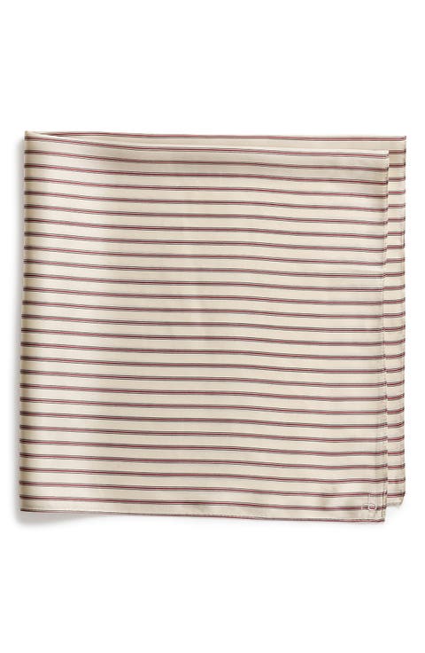 Gail Stripe Silk Scarf