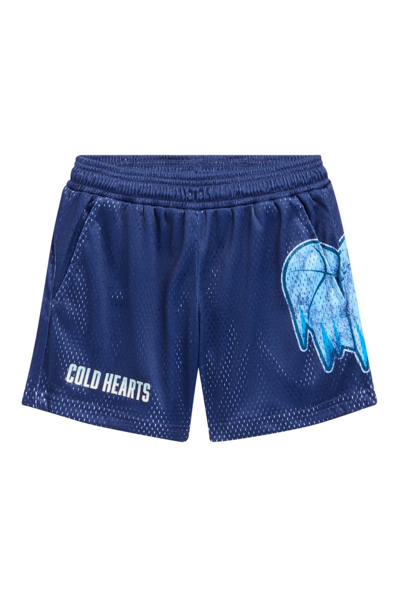 Kids' Cold Heart Mesh Shorts, Main, color, BLUE
