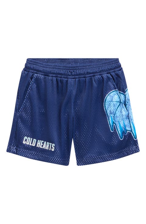 Kids' Cold Heart Mesh Shorts