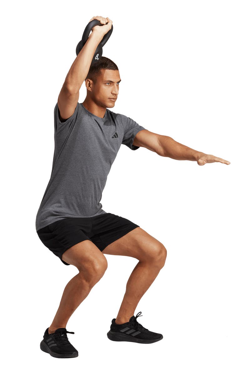 adidas Train Essentials FeelReady Training T-Shirt, Alternate, color, Dgreyh/Whi