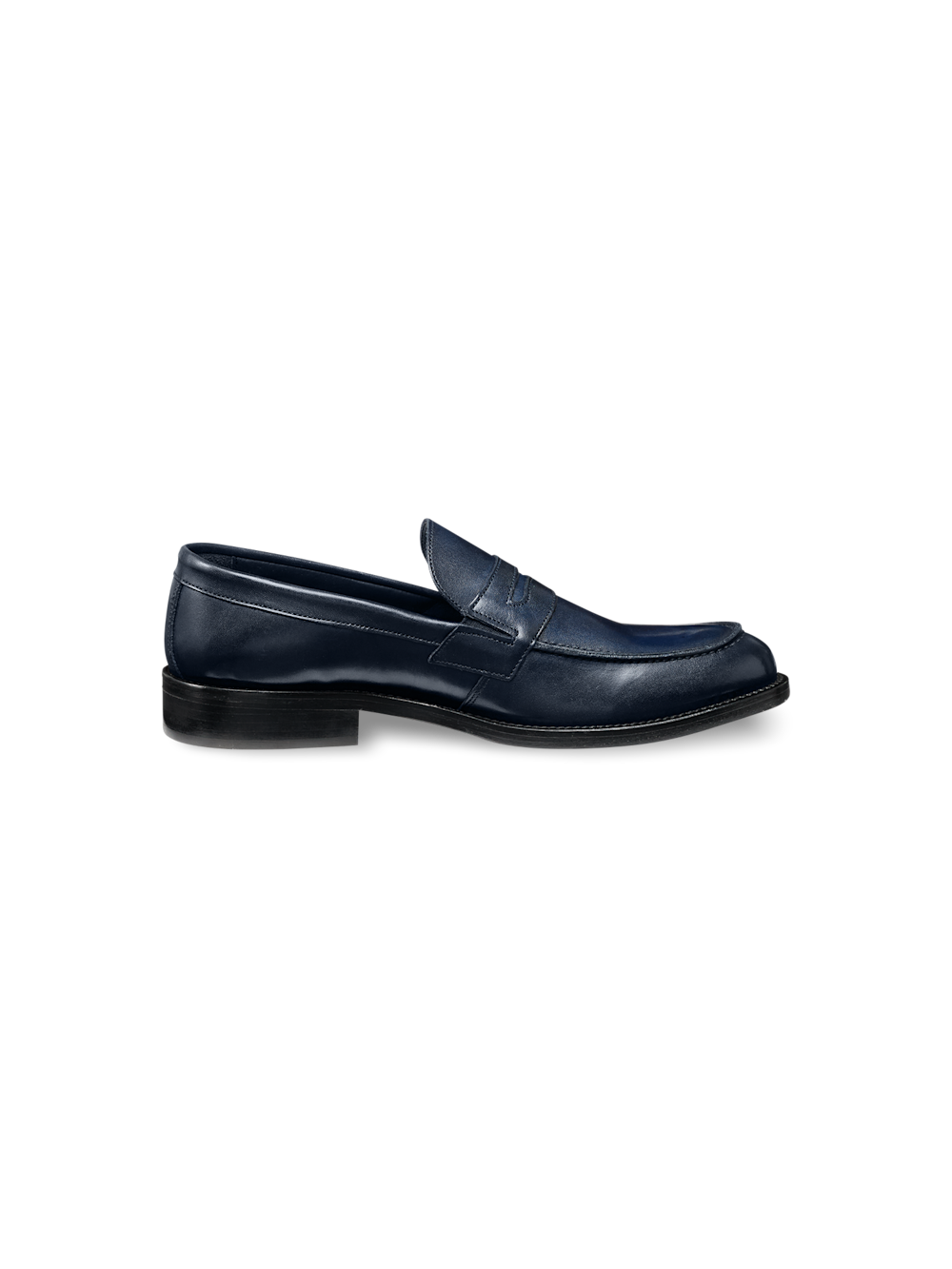 Paul Fredrick Eric Penny Loafer, Alternate, color, Navy
