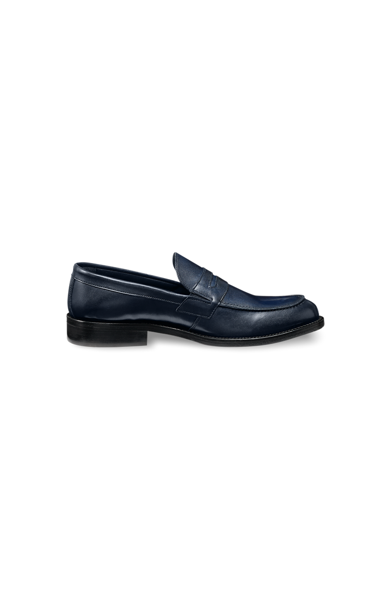 Paul Fredrick Eric Penny Loafer, Alternate, color, Navy