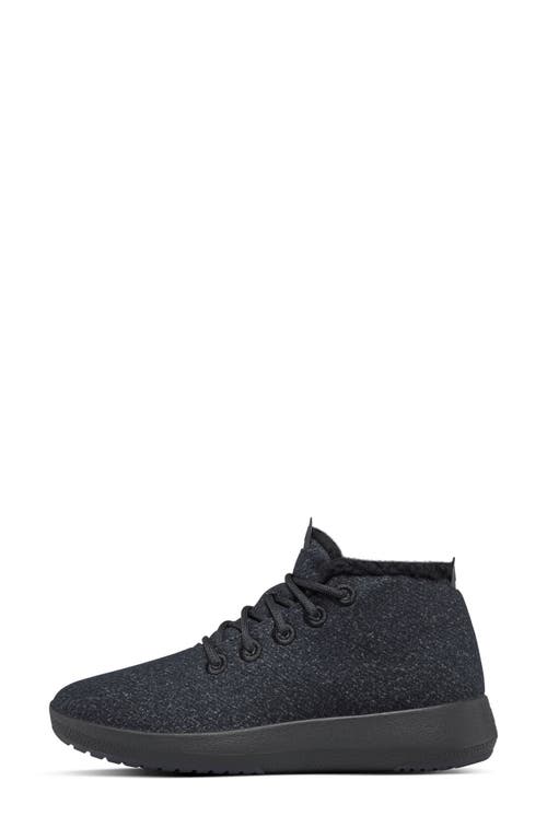 Allbirds Wool Runner Up Mizzle Sneaker In Natural Black/black