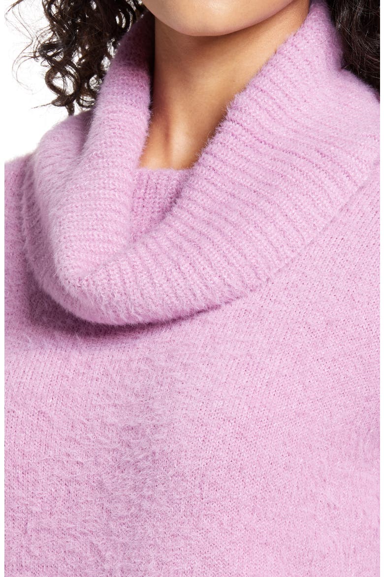 Turtleneck Sweater, Alternate, color, PINK GALE