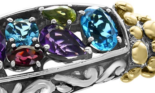 Effy Sterling Silver & 18k Gold Semiprecious Stone Bangle Bracelet In Gray