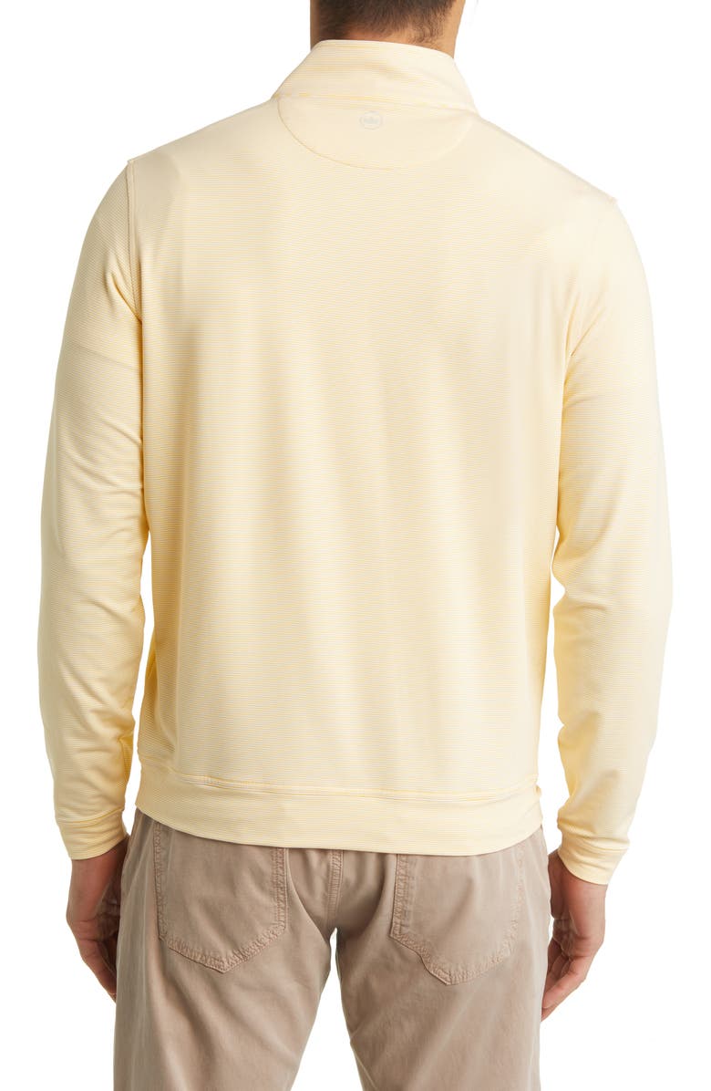 Peter Millar Perth Sugar Stripe Performance Quarter Zip Pullover, Alternate, color, 