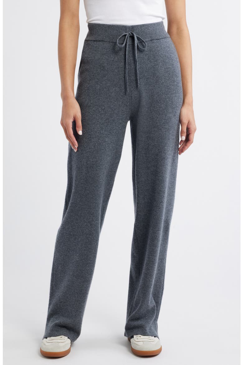 Wool & Cashmere Sweatpants, Main, color, GREY DARK HEATHER