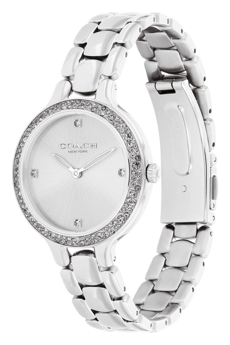 Chelsea Bracelet Watch, 32mm, Alternate, color, SILVER WHITE