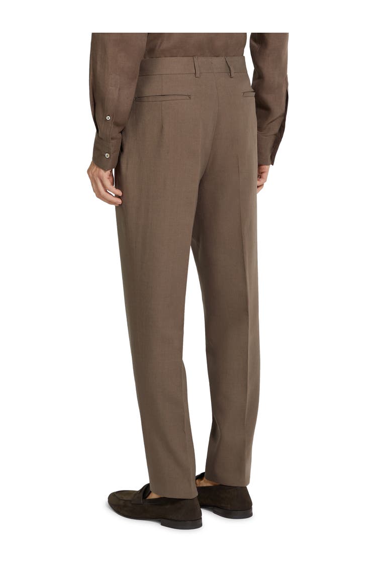 Linen Trousers, Alternate, color, MEDIUM BROWN