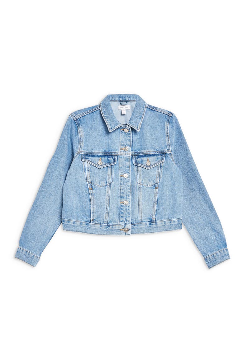 Denim Jacket, Alternate, color, MID DENIM