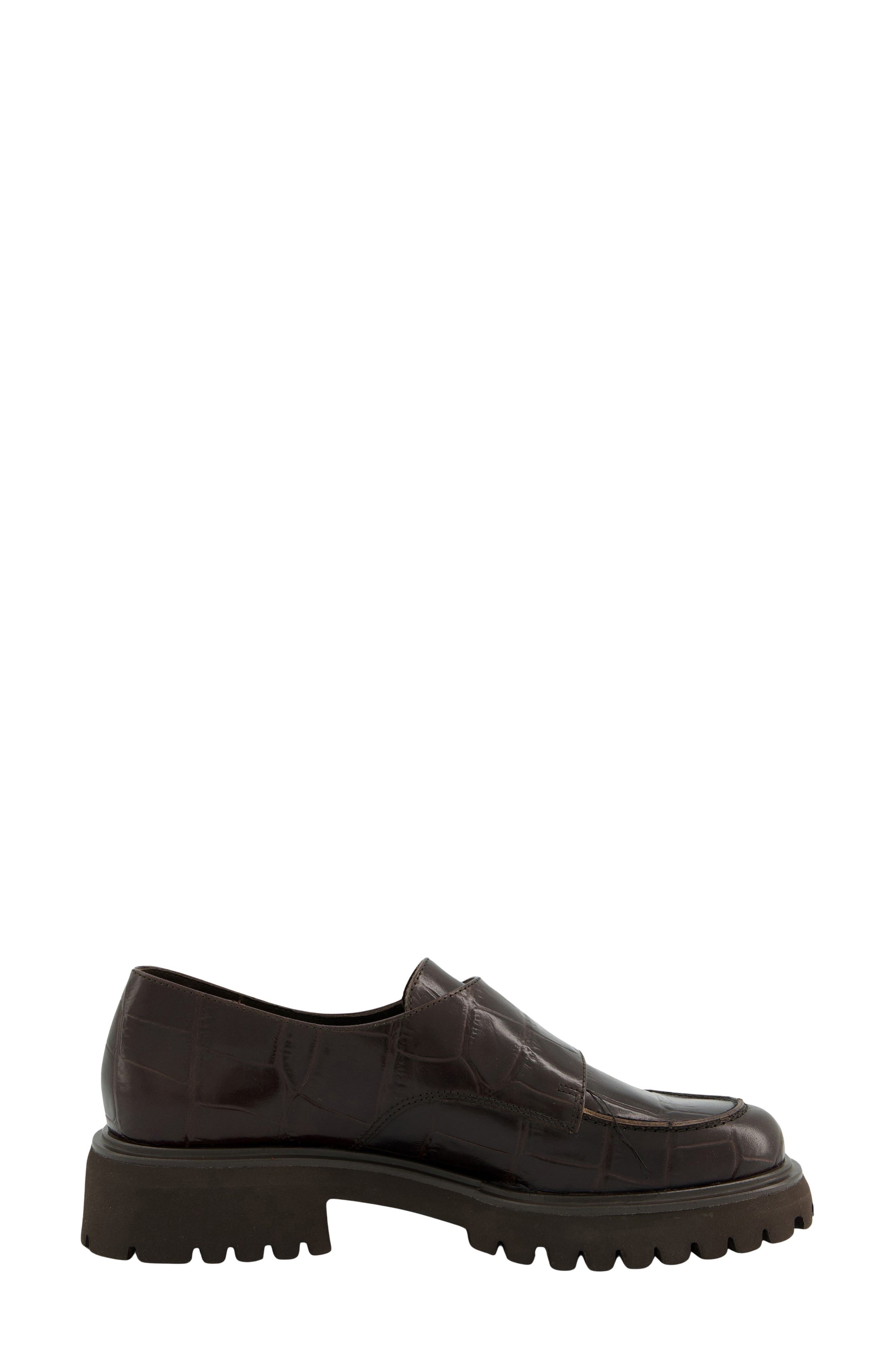 Flemming Lug Leather Loafer, Alternate, color, MORO CROCO