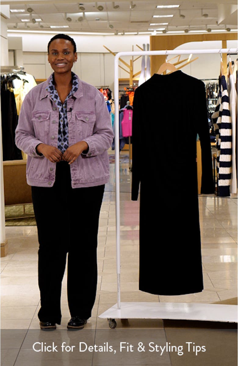 Elise Long Sleeve Jersey Dress, sales video thumbnail