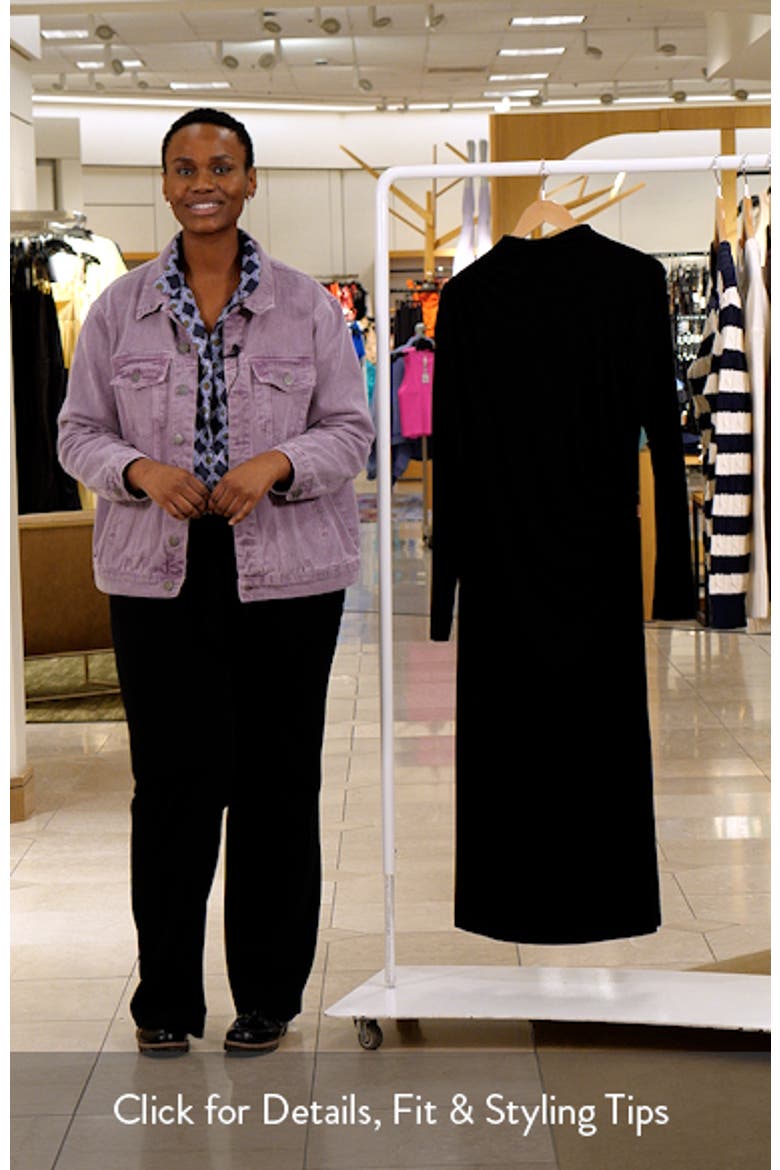 Elise Long Sleeve Jersey Dress video