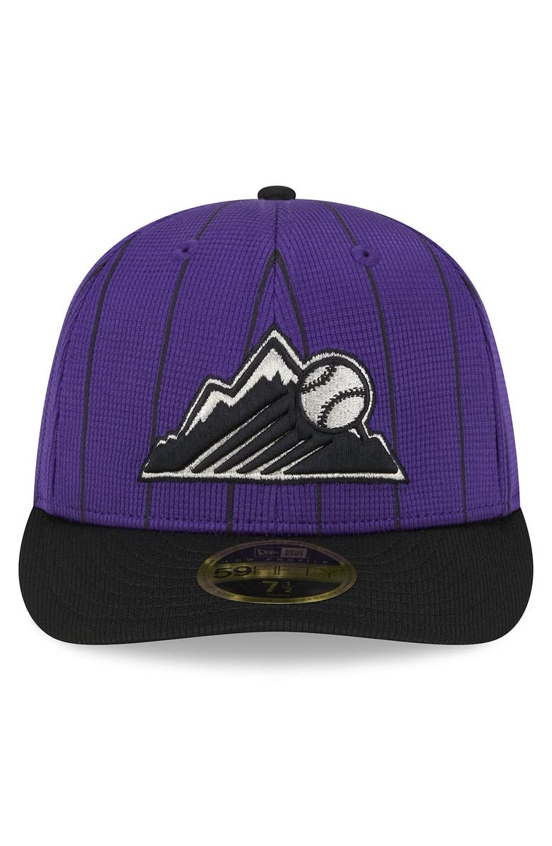 New Era Men's New Era Purple Colorado Rockies 2024 Batting Practice Low Profile 59FIFTY Fitted Hat, Alternate, color, Purple