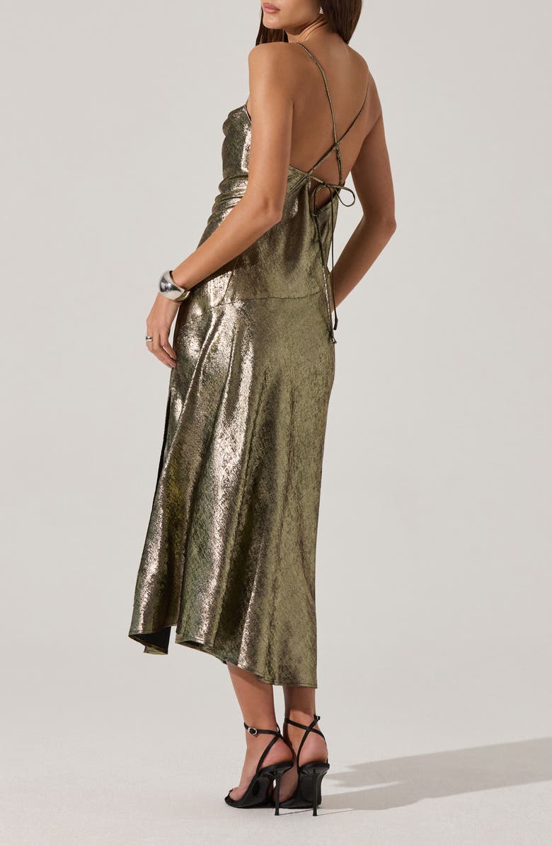 Gaia Metallic Midi Dress