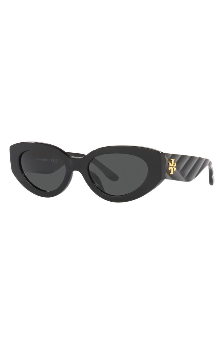Tory Burch 51mm Cat Eye Sunglasses, Alternate, color, 