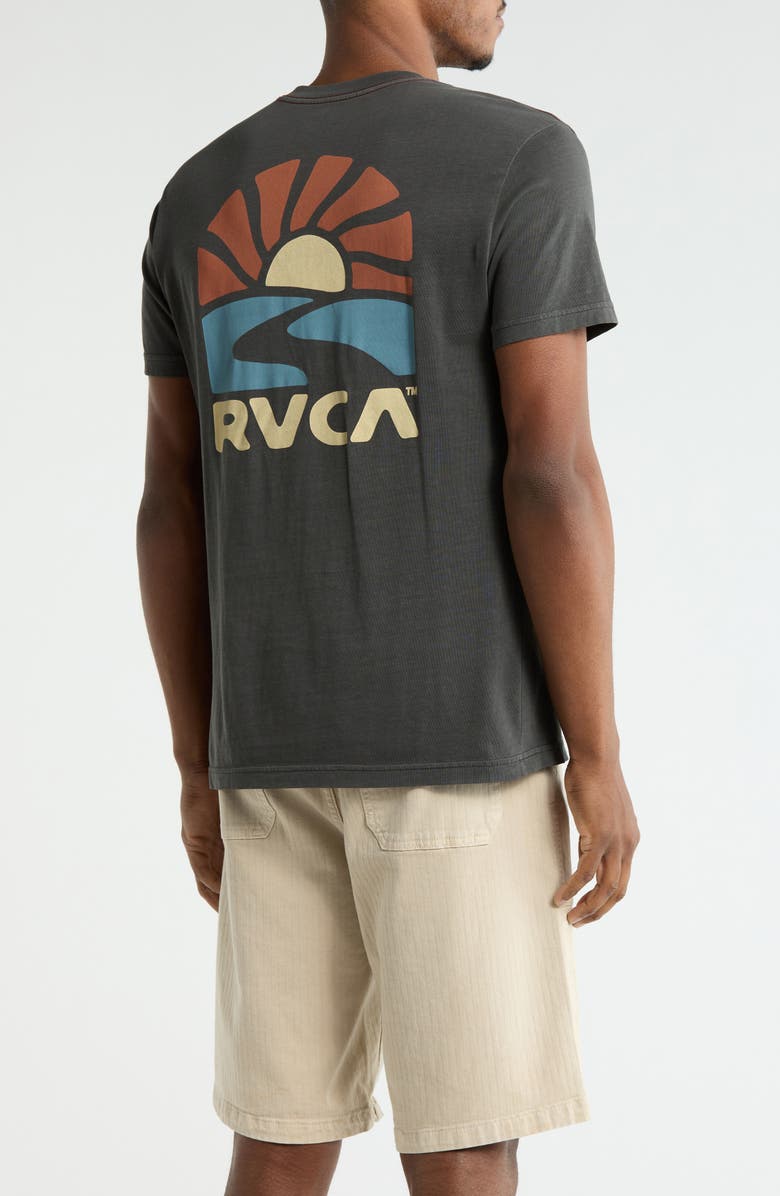 RVCA Sun Phase Graphic T-Shirt, Alternate, color, Pirate Black
