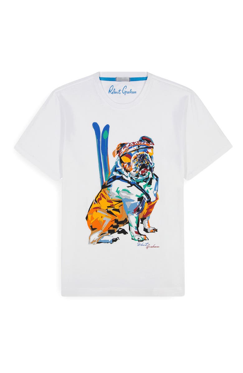 Robert Graham Ski Graham Cotton Graphic T-Shirt, Alternate, color, White