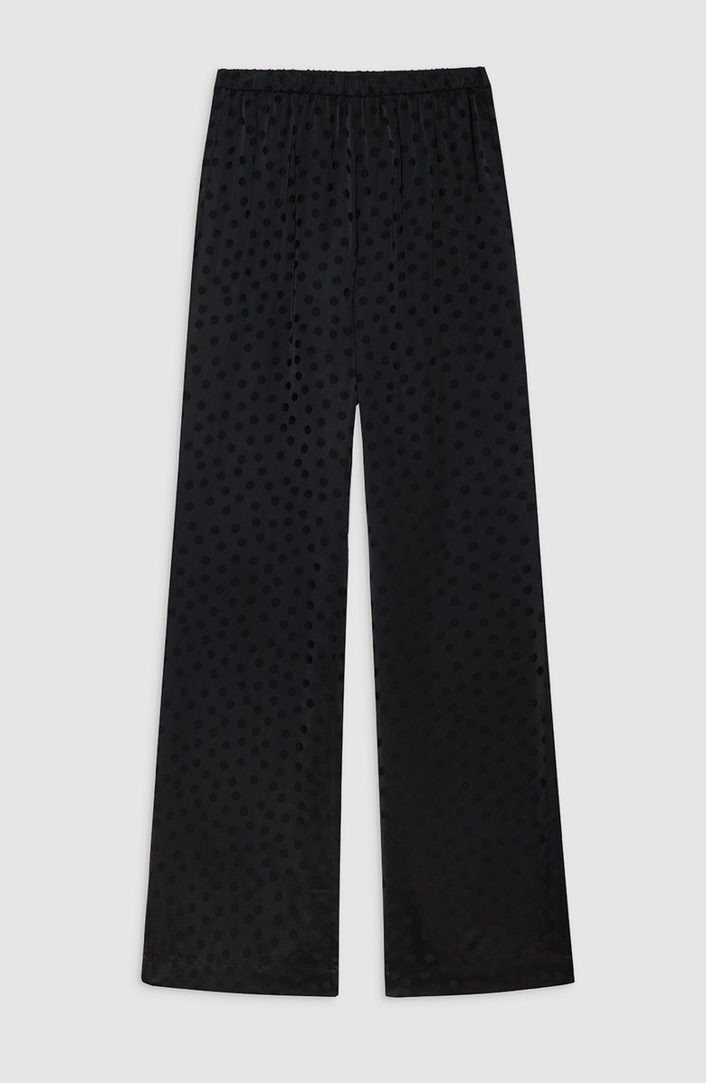ANINE BING Elain Pant, Alternate, color, Black Dot Jacquard