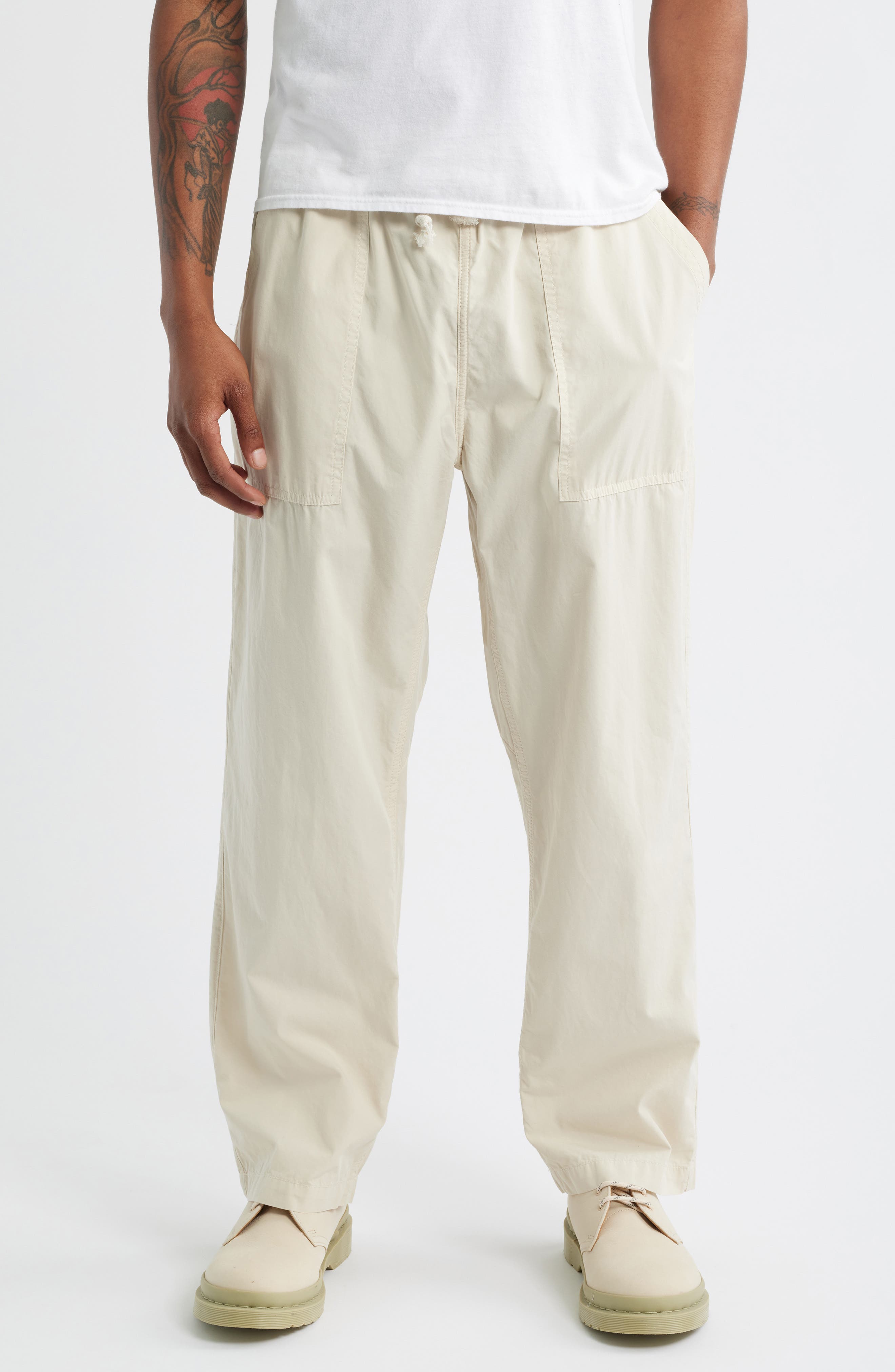 Organic Cotton Poplin Drawstring Chef Pants (Men) | Nordstrom