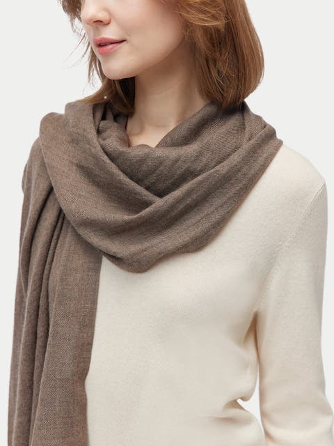 Lightweight Cashmere Woven Scarf