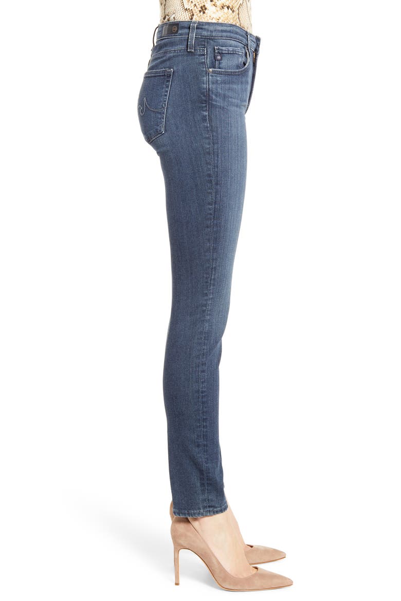 'The Prima' Mid Rise Cigarette Skinny Jeans, Alternate, color, PACIFIC INDIGO