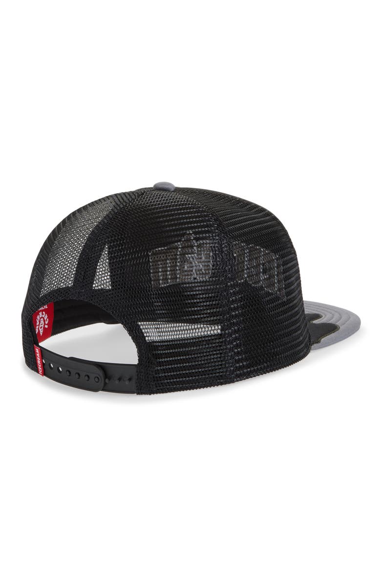 Drippy Trucker Hat, Alternate, color, BLACK