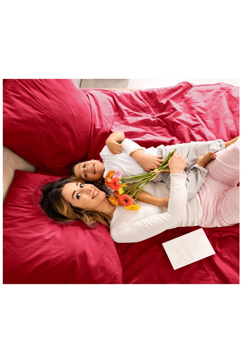 Everyday 225 Thread Count Sheet Set, Alternate, color, PAPRIKA