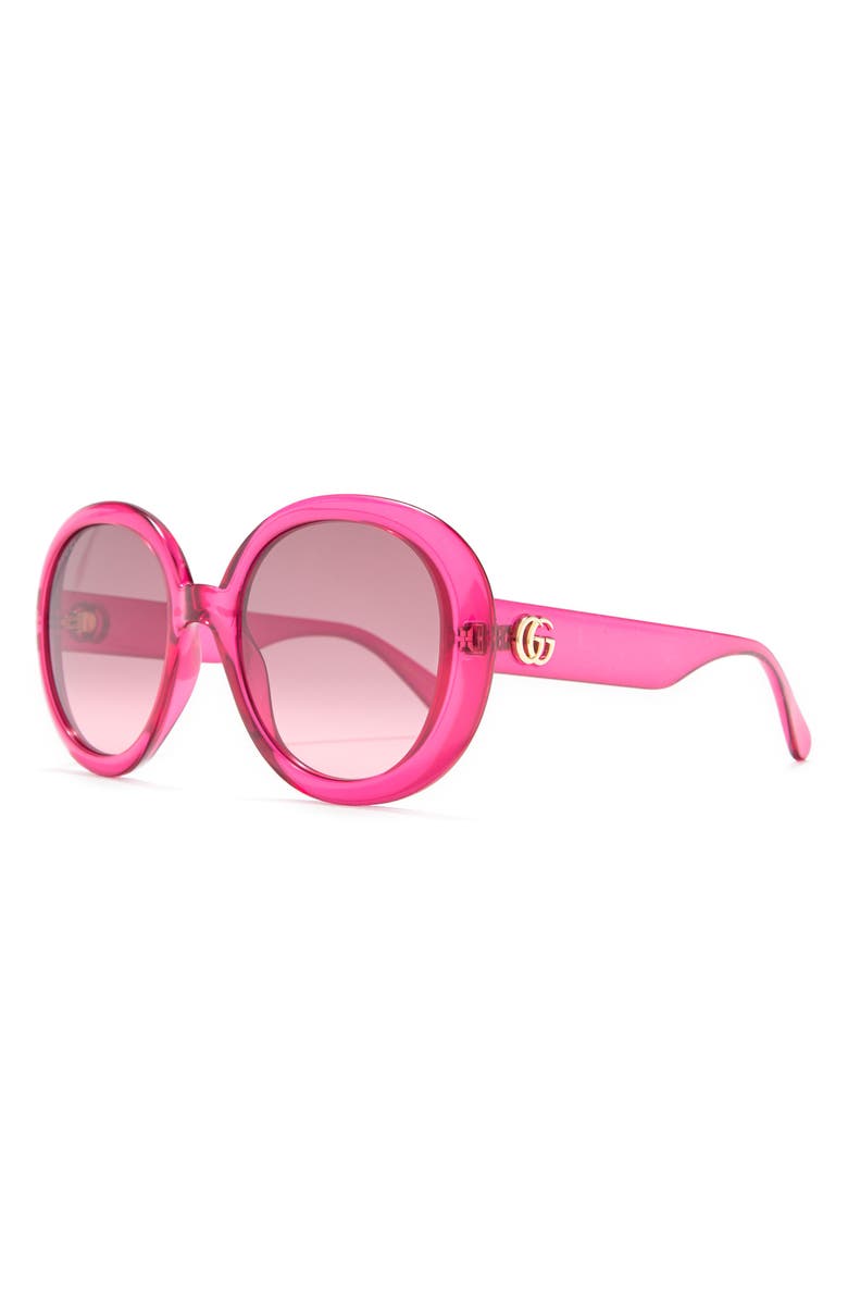 Gucci 52mm Round Sunglasses, Alternate, color,