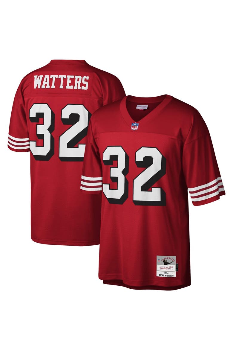 Men's Mitchell & Ness Ricky Watters Scarlet San Francisco 49ers Legacy Replica Jersey, Main, color, Scarlet
