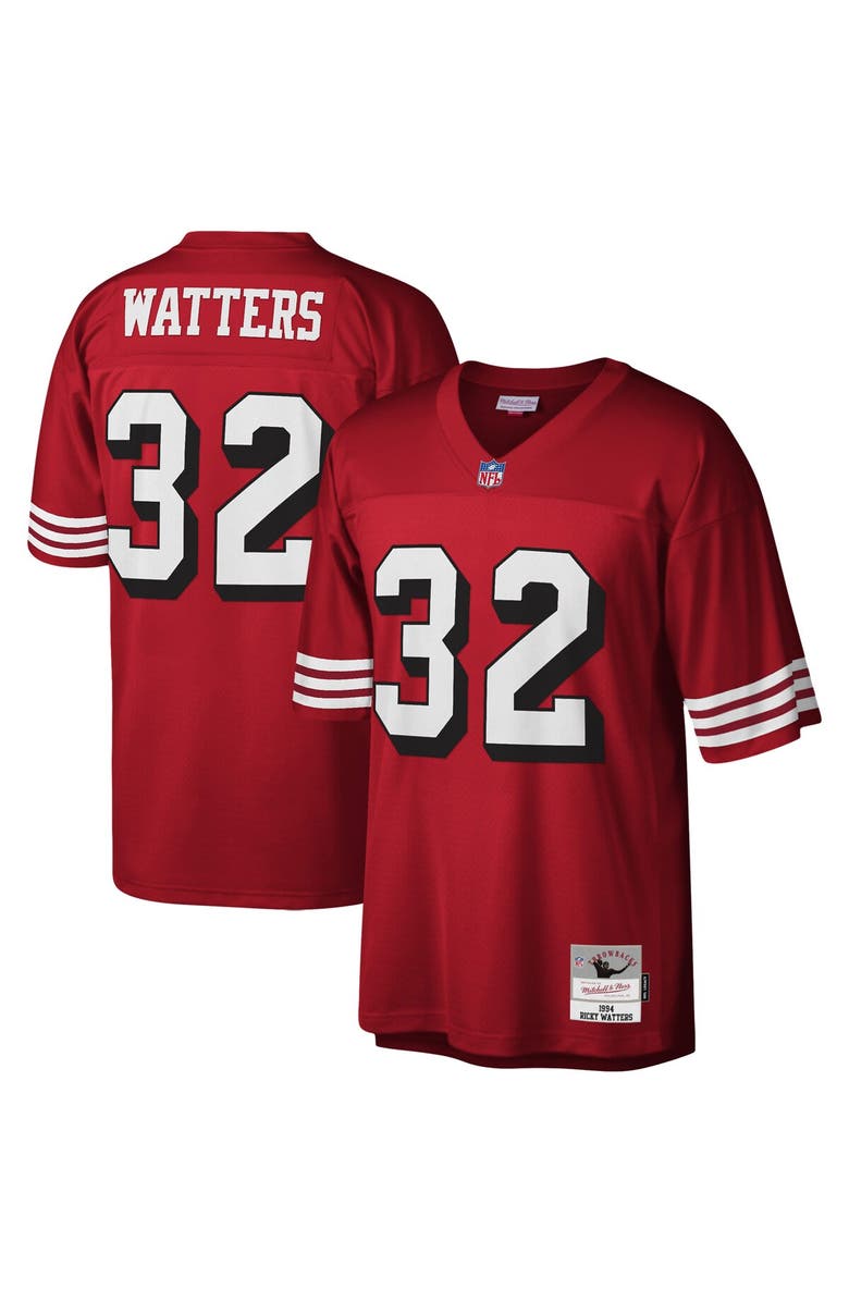 Mitchell & Ness Men's Mitchell & Ness Ricky Watters Scarlet San Francisco 49ers Legacy Replica Jersey, Main, color, Scarlet