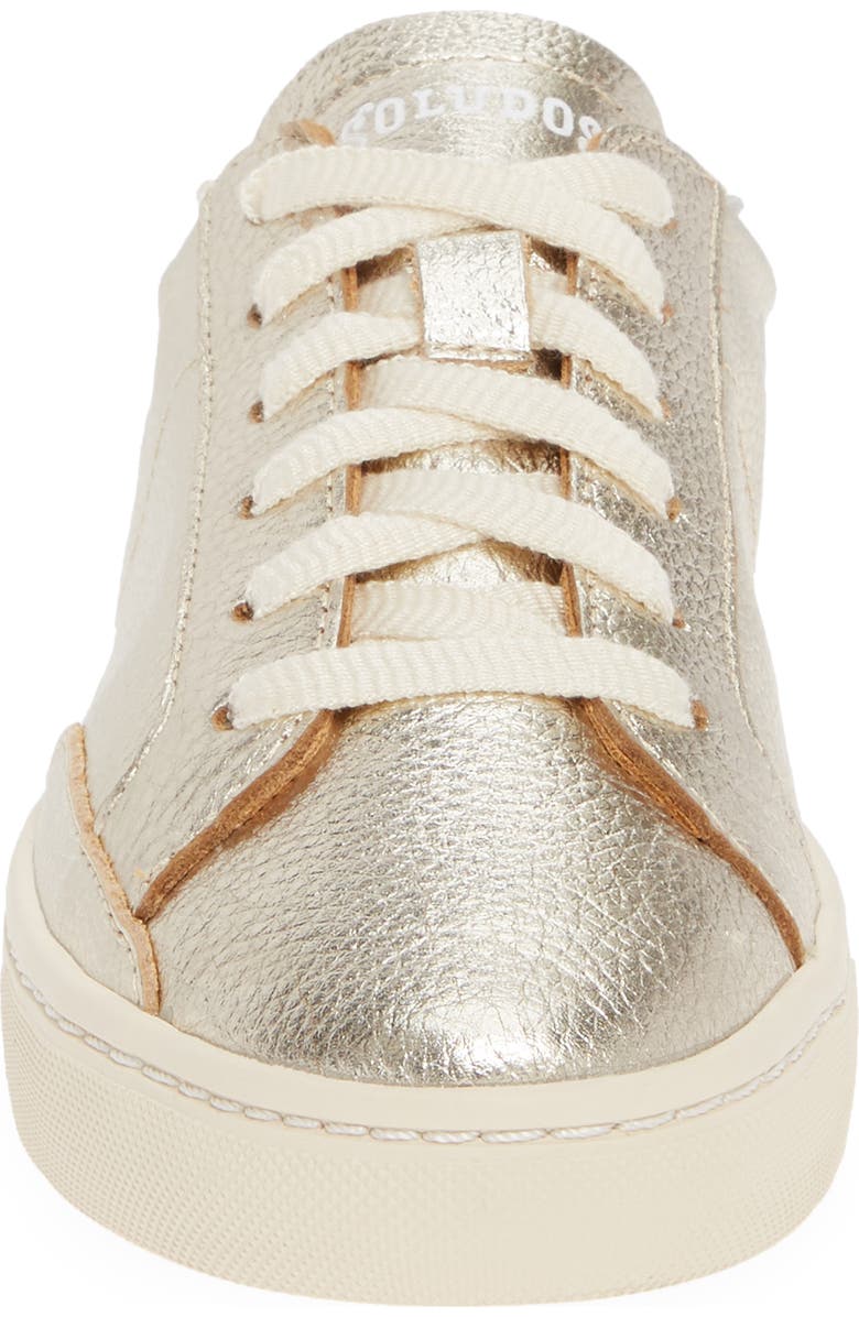 Soludos Ibiza Metallic Lace-Up Sneaker, Alternate, color,